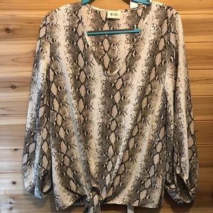 Snakeskin Dress shirt - Size Medium - Never Worn